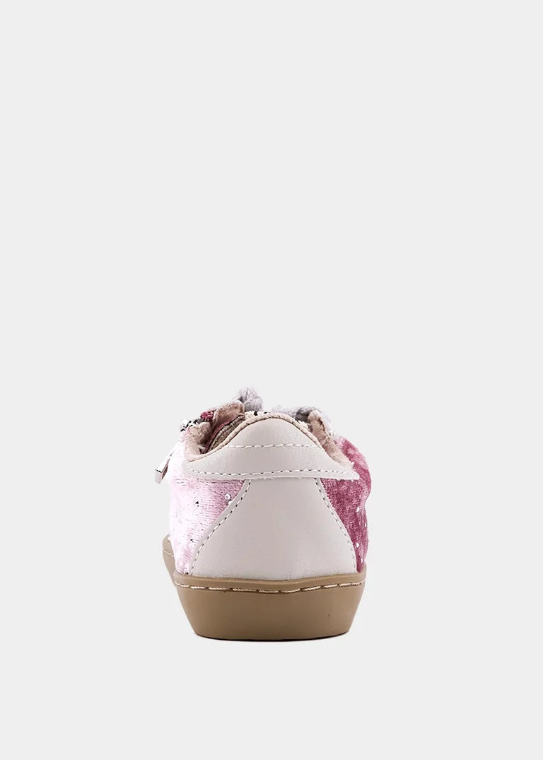 ShuShop Girls Paula Mini Sneaker - Rose Velvet