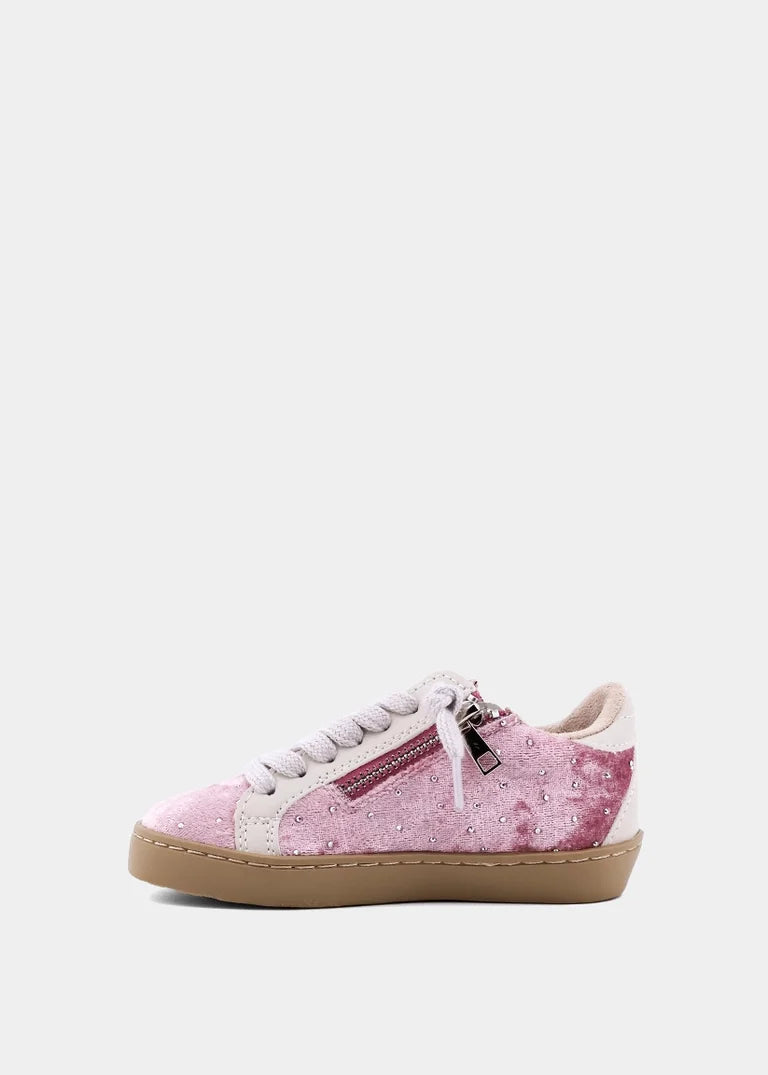 ShuShop Girls Paula Mini Sneaker - Rose Velvet