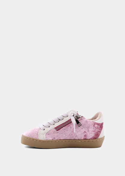 ShuShop Girls Paula Mini Sneaker - Rose Velvet