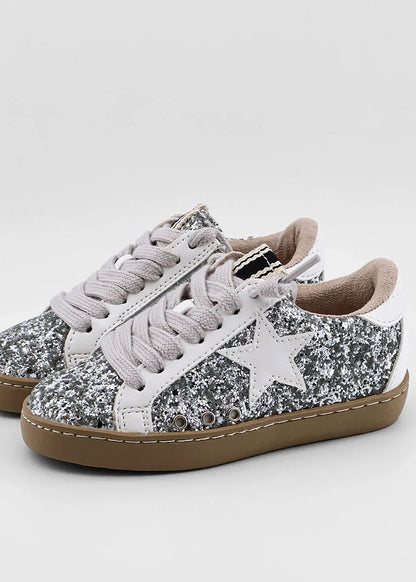 ShuShop Girls Paula Mini Sneaker - Sterling Sparkle