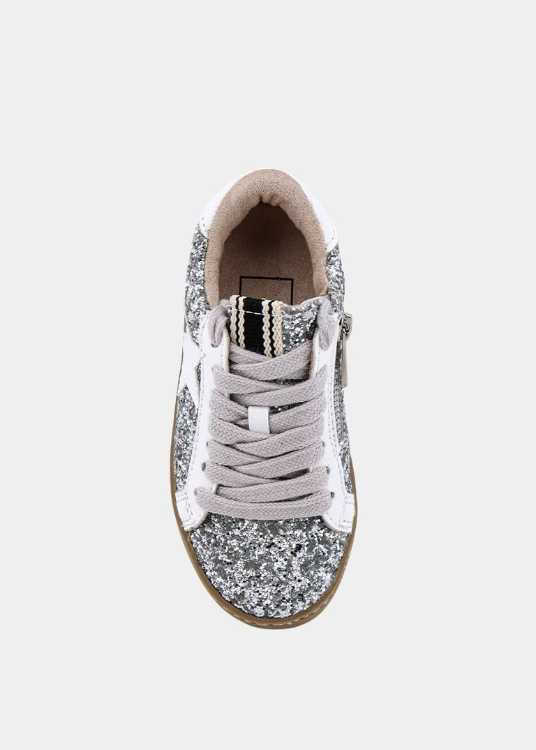 ShuShop Girls Paula Mini Sneaker - Sterling Sparkle