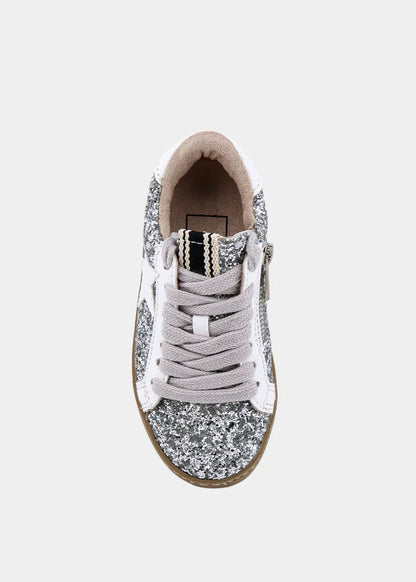ShuShop Girls Paula Mini Sneaker - Sterling Sparkle