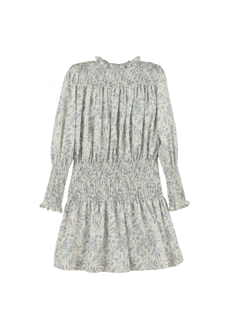 Gabby Girls Blue Paisley Dress