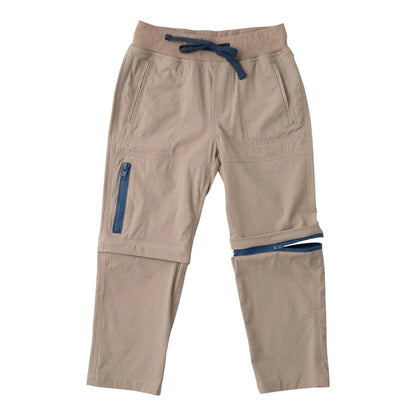 PRODOH Boy's Zip Off Cargo Pant in Island Fossil Khaki