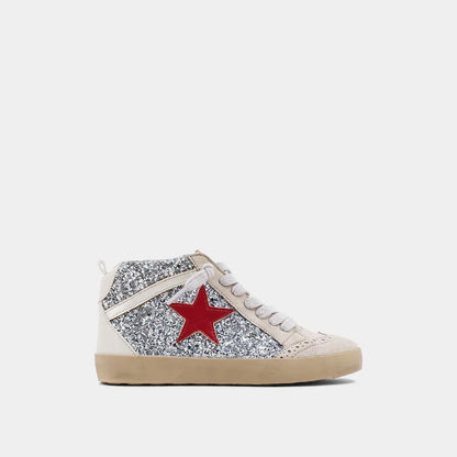 ShuShop Kids Paulina Sneaker Silver Glitter