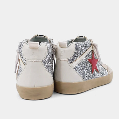 ShuShop Kids Paulina Sneaker Silver Glitter