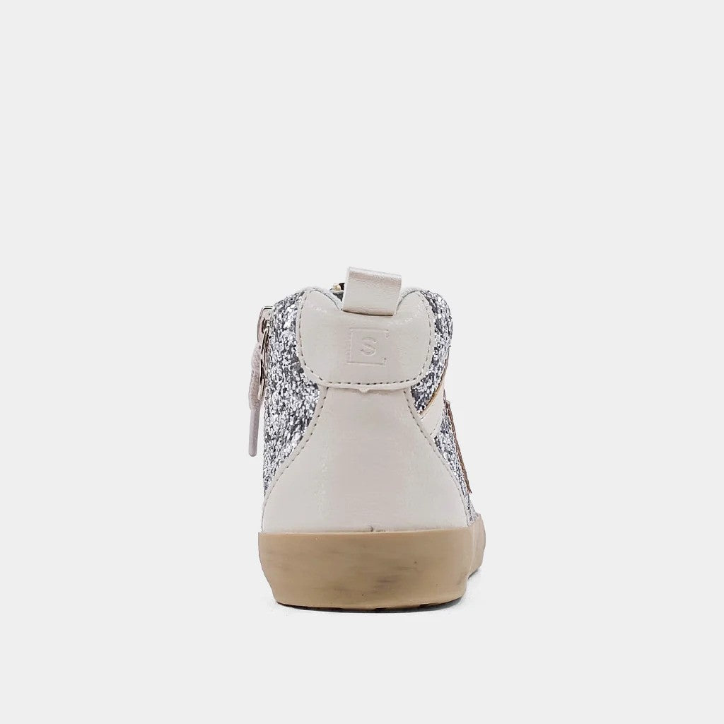 ShuShop Kids Paulina Sneaker Silver Glitter