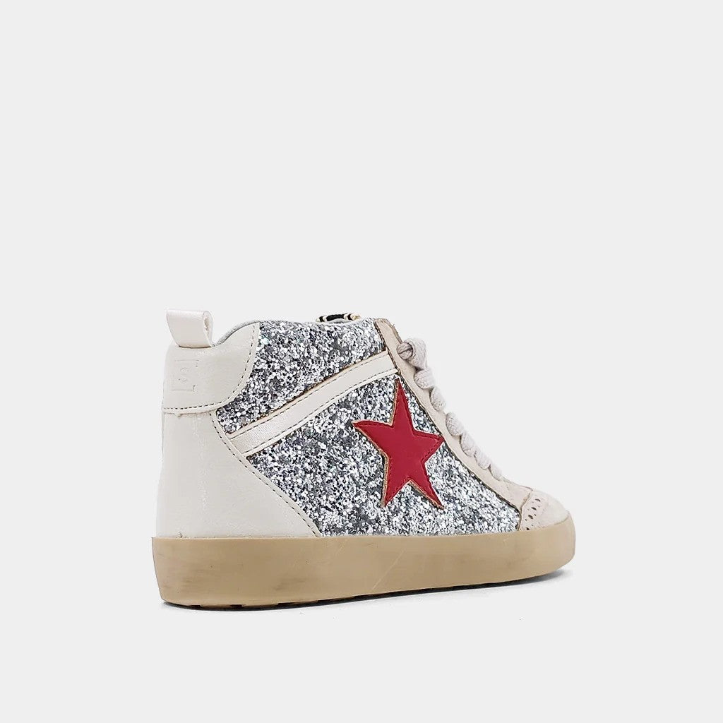 ShuShop Kids Paulina Sneaker Silver Glitter