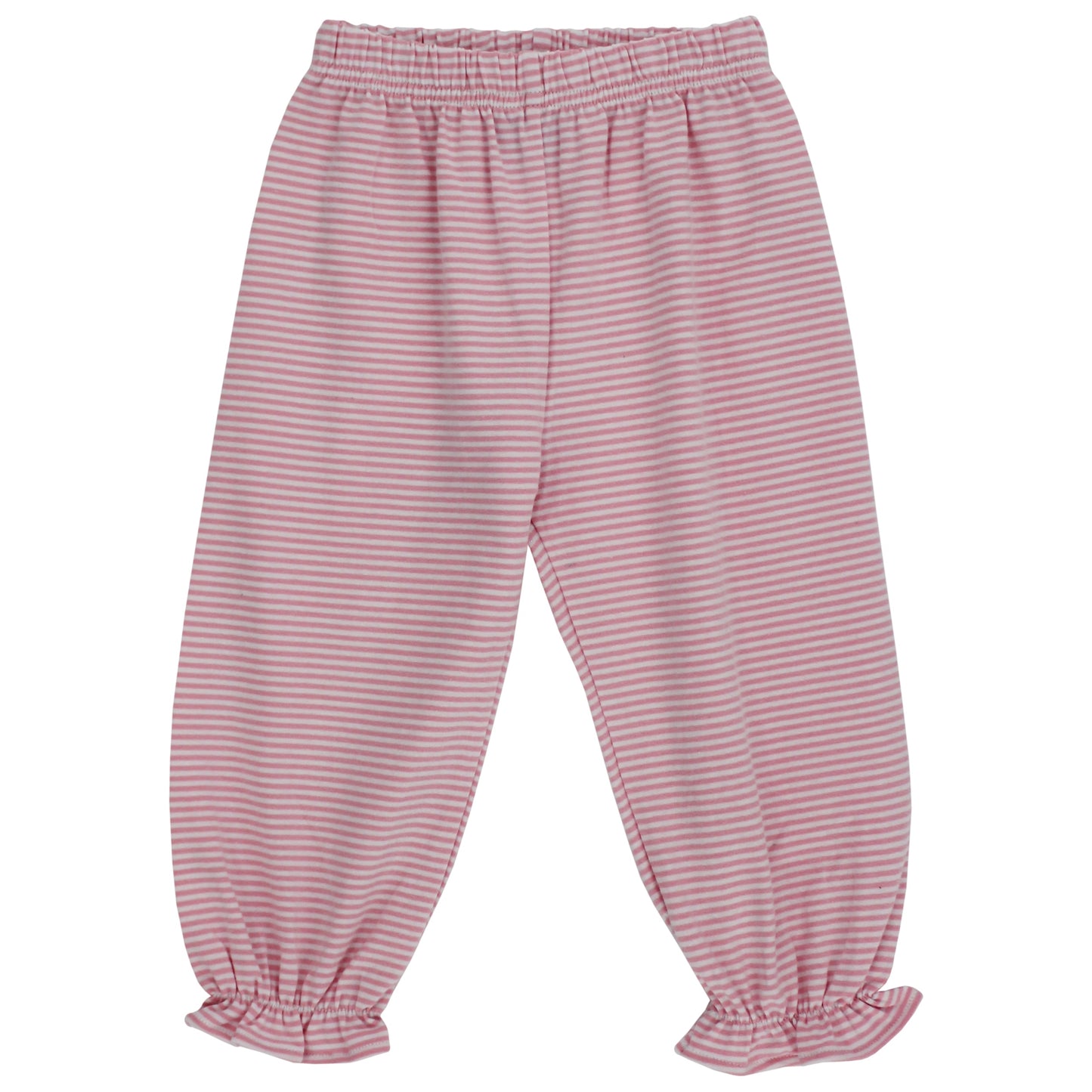 Bailey Boys Girls Pink Peter Pan Shirt & Pink Stripe Bloomer Set