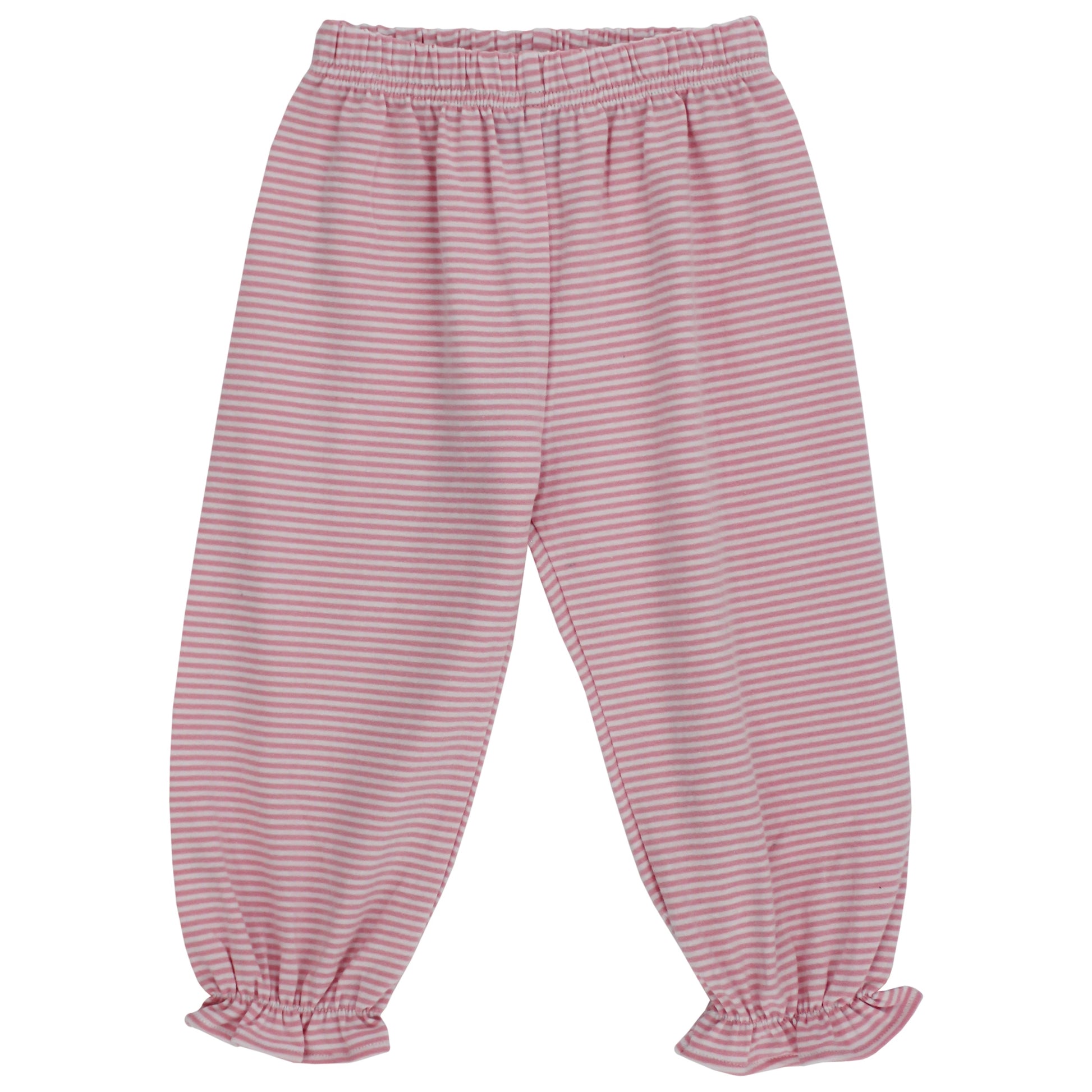 Bailey Boys Girls Pink Peter Pan Shirt & Pink Stripe Bloomer Set
