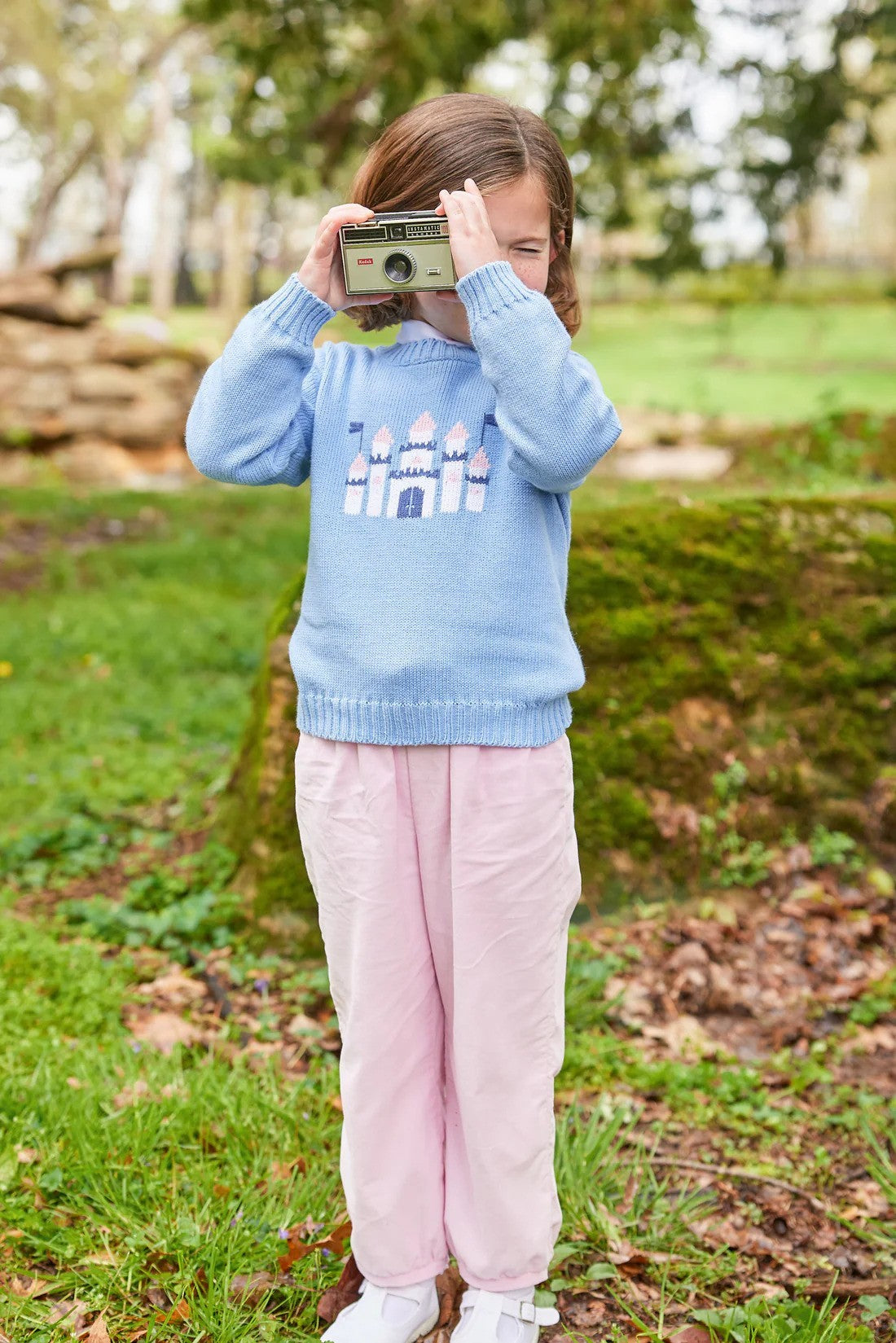 Little English Banded Bow Pant Light Pink