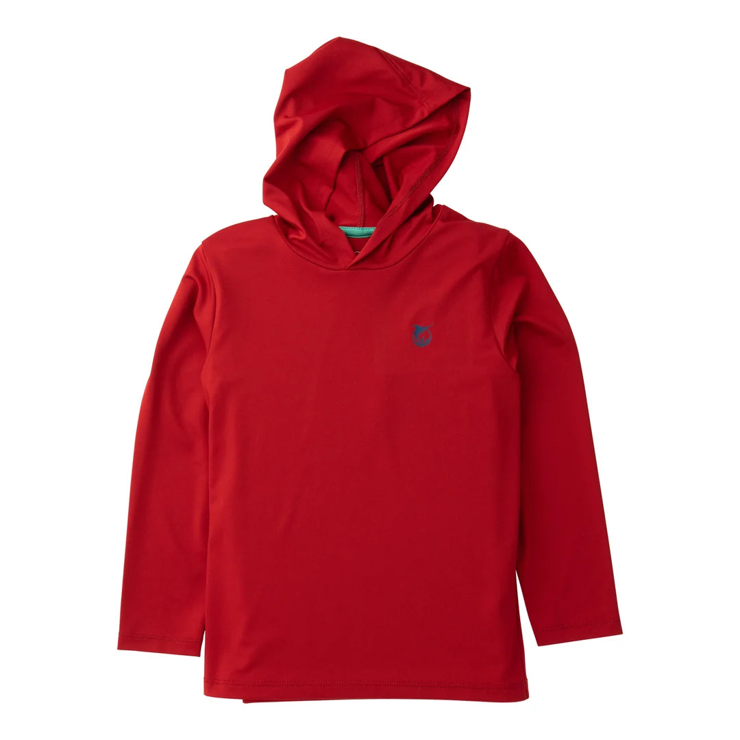 Prodoh Boys Pro Performance Hoodie T-Shirt - Savvy Red