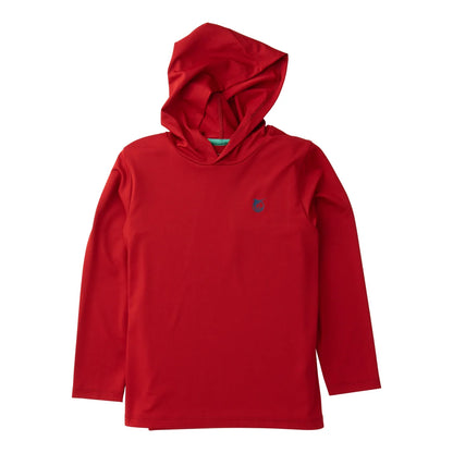 Prodoh Boys Pro Performance Hoodie T-Shirt - Savvy Red