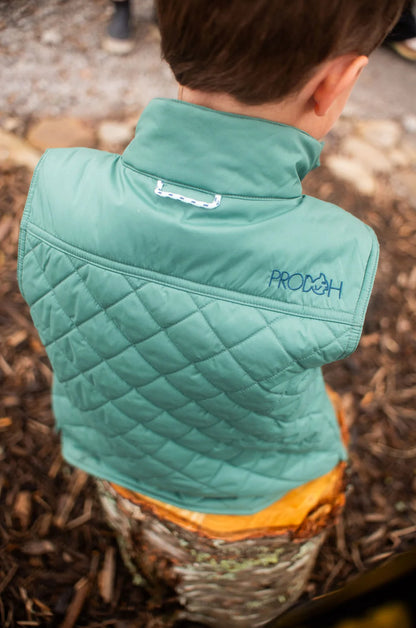 Prodoh Boys Pro Quilted Vest- Smoke Pine