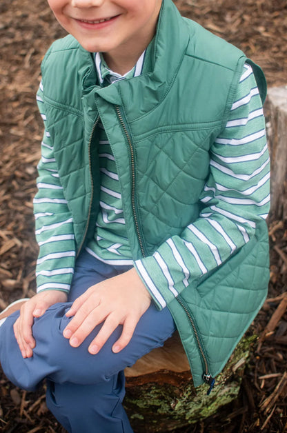 Prodoh Boys Pro Quilted Vest- Smoke Pine