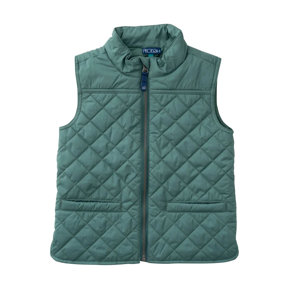 Prodoh Boys Pro Quilted Vest- Smoke Pine