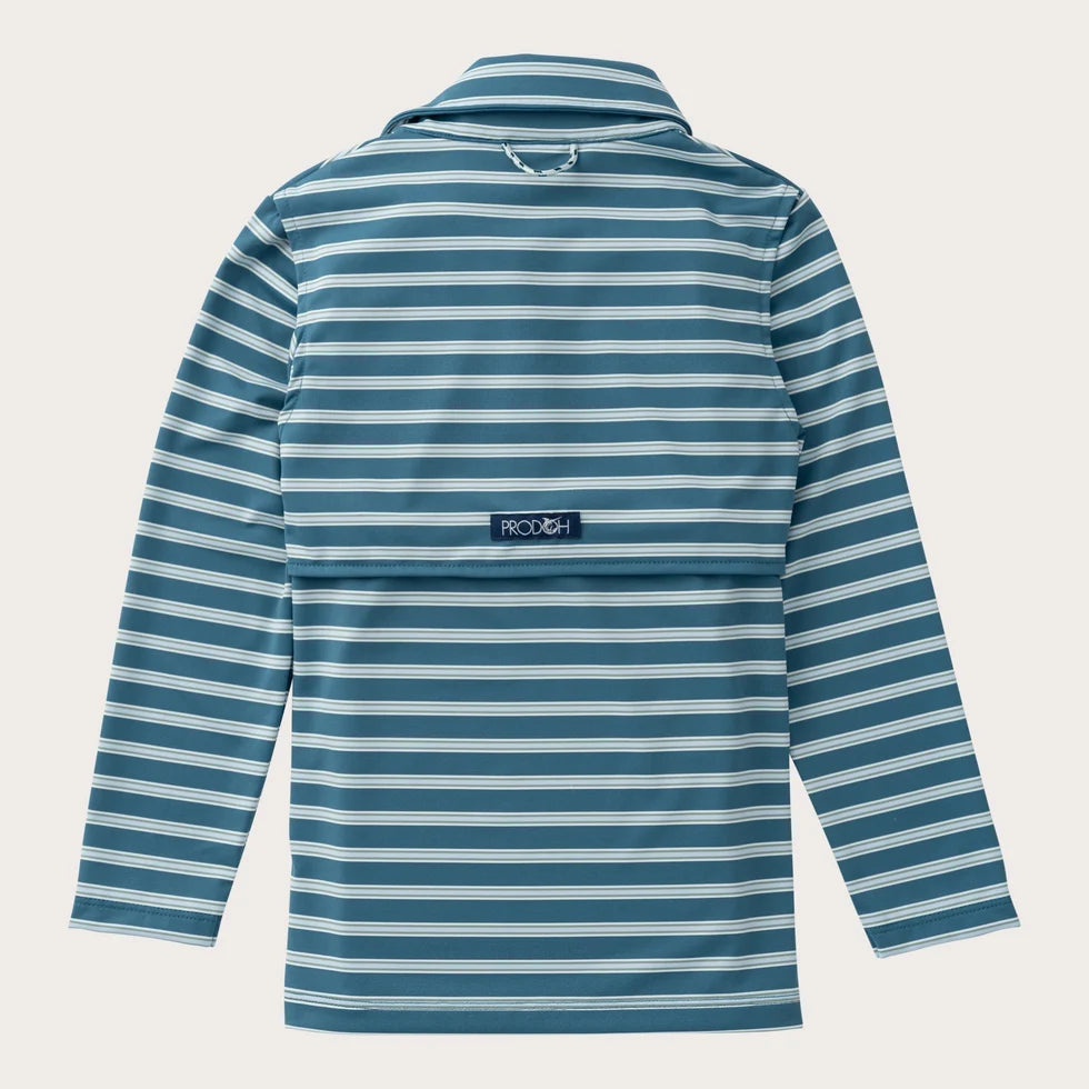 Prodoh Boys Long Sleeve Pro Performance Polo - Tapestry Stripe