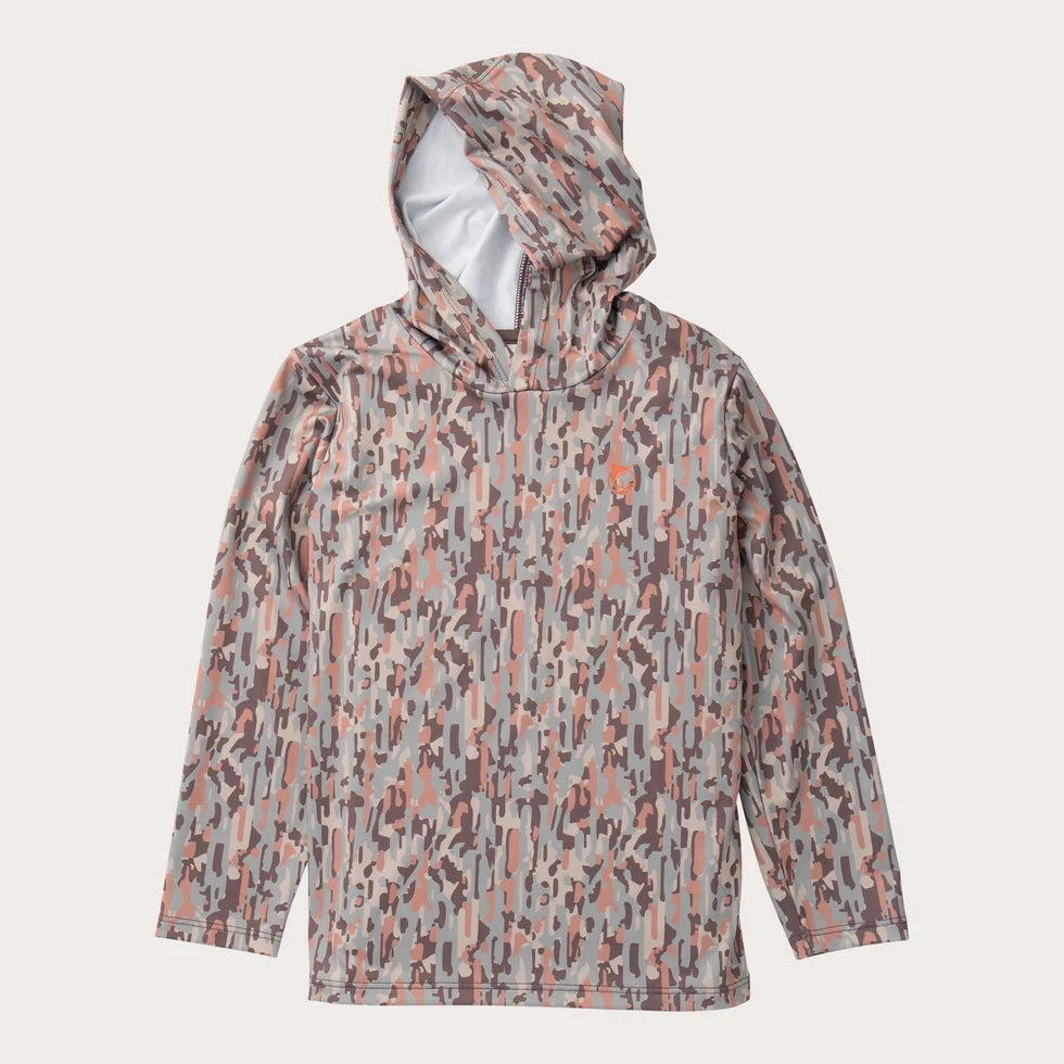 Prodoh Boys Pro Performance Hoodie T-Shirt - Neutral Stay in the Lines Camo