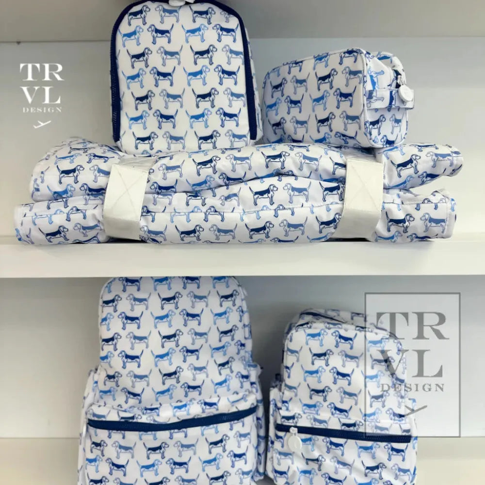 TRVL Design Bring It Lunch Bag - Puppy Love Blue babysupermarket