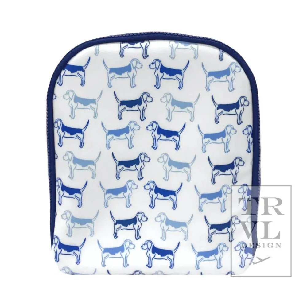 TRVL Design Bring It Lunch Bag - Puppy Love Blue babysupermarket