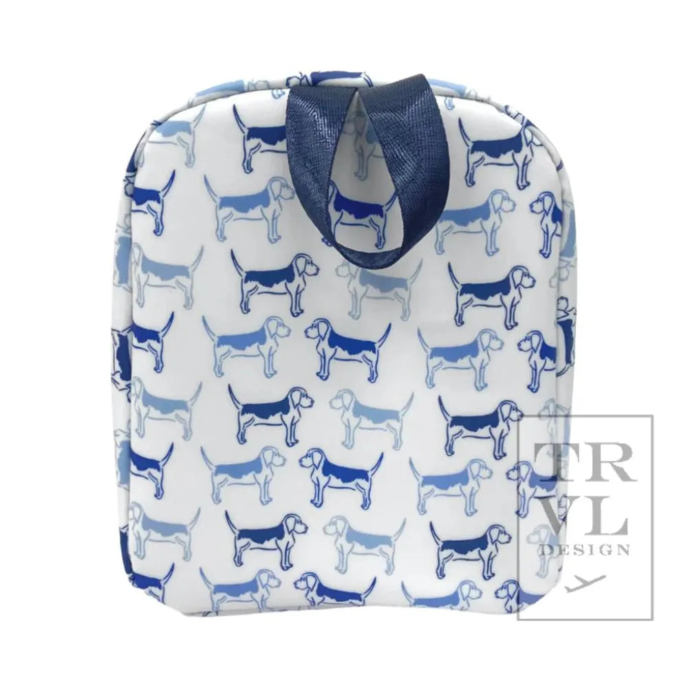 TRVL Design Bring It Lunch Bag - Puppy Love Blue babysupermarket