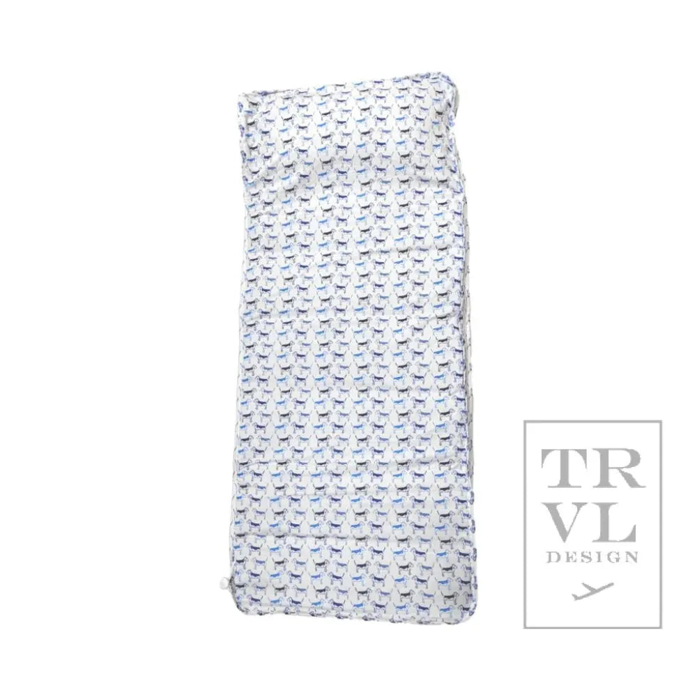 TRVL Design Nap Mat - Rest Up! Puppy Love Blue babysupermarket