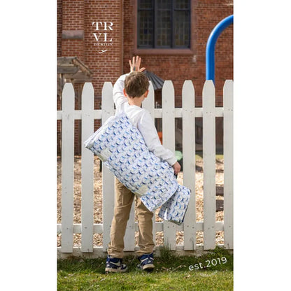 TRVL Design Nap Mat - Rest Up! Puppy Love Blue babysupermarket