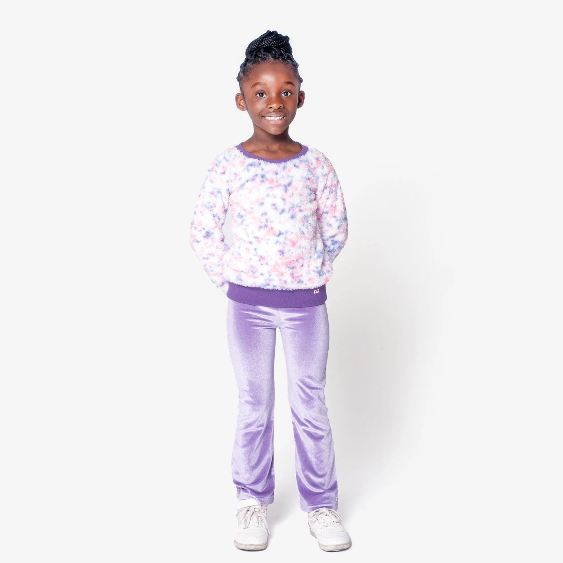 Appaman Girls Lavender Velvet Flared Legging