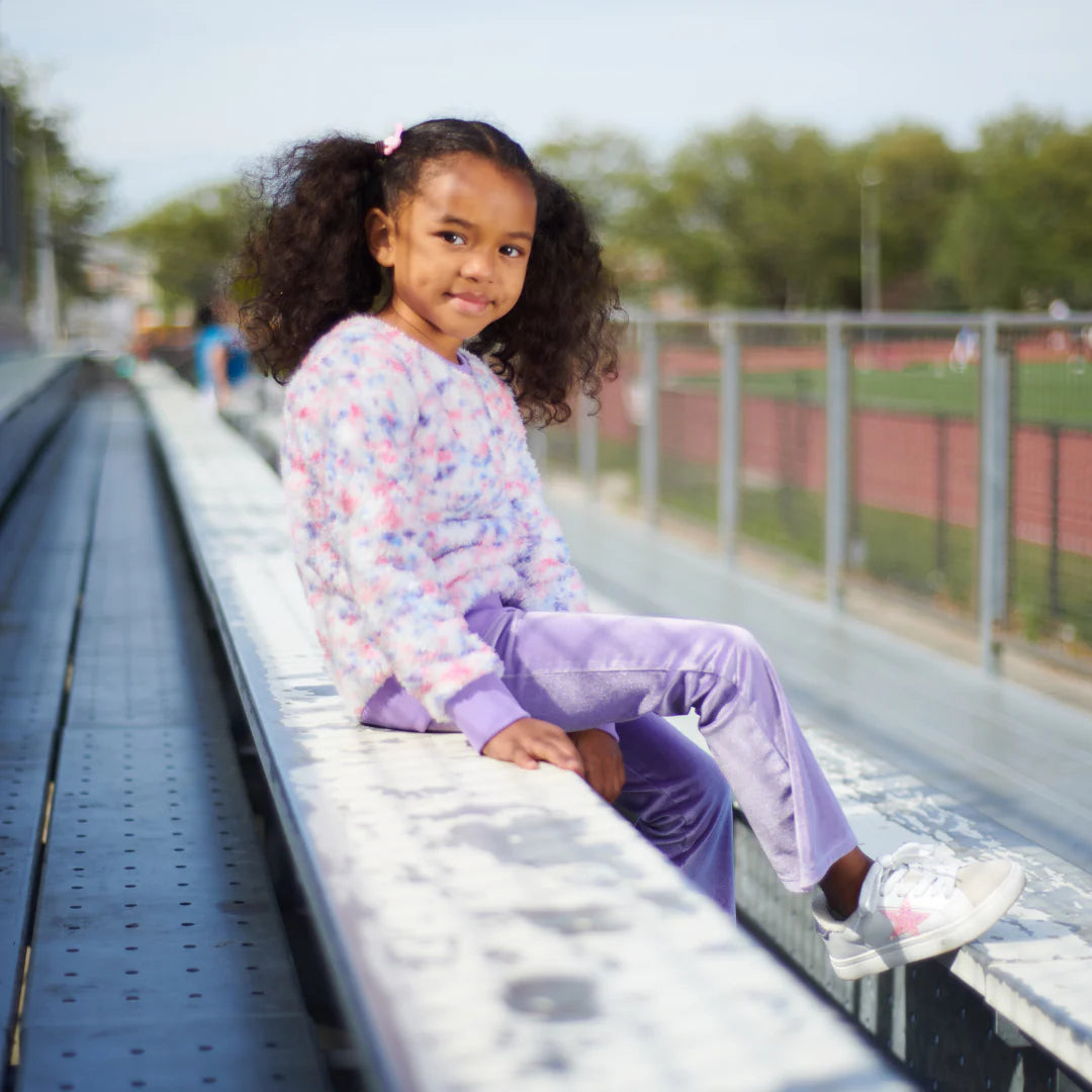 Appaman Girls Lavender Velvet Flared Legging