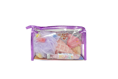 Sunshine & Glitter Purple Ice Cream Party Bath Set