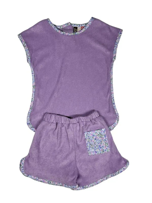 Banana Split Quinn Terry Skort Set - Lavender