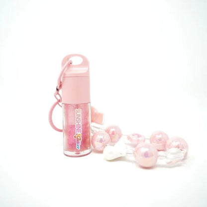 Sunshine & Glitter Pink Shimmer POP Lip Gloss Bag Charms