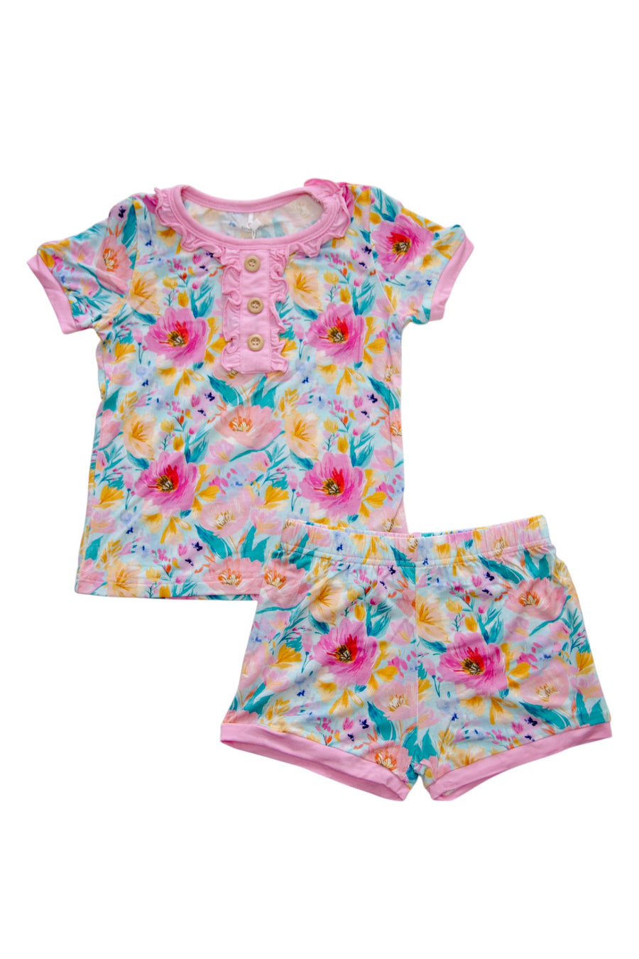Rockin Royalty Girls Sunlit Poppy Pajama Set