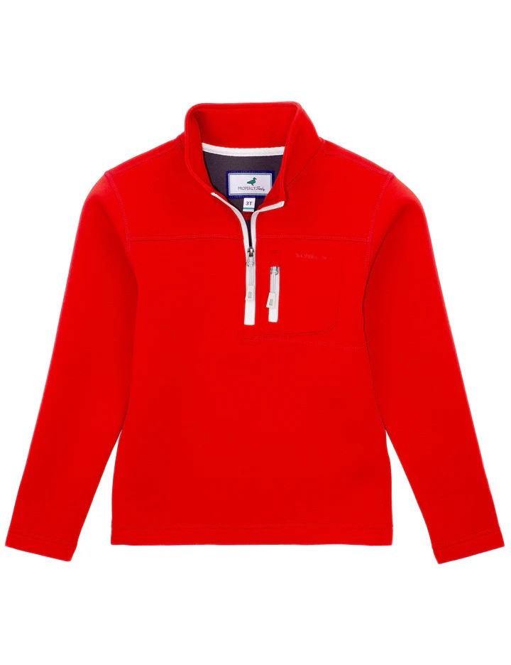 Properly Tied True Red Arctic Pullover