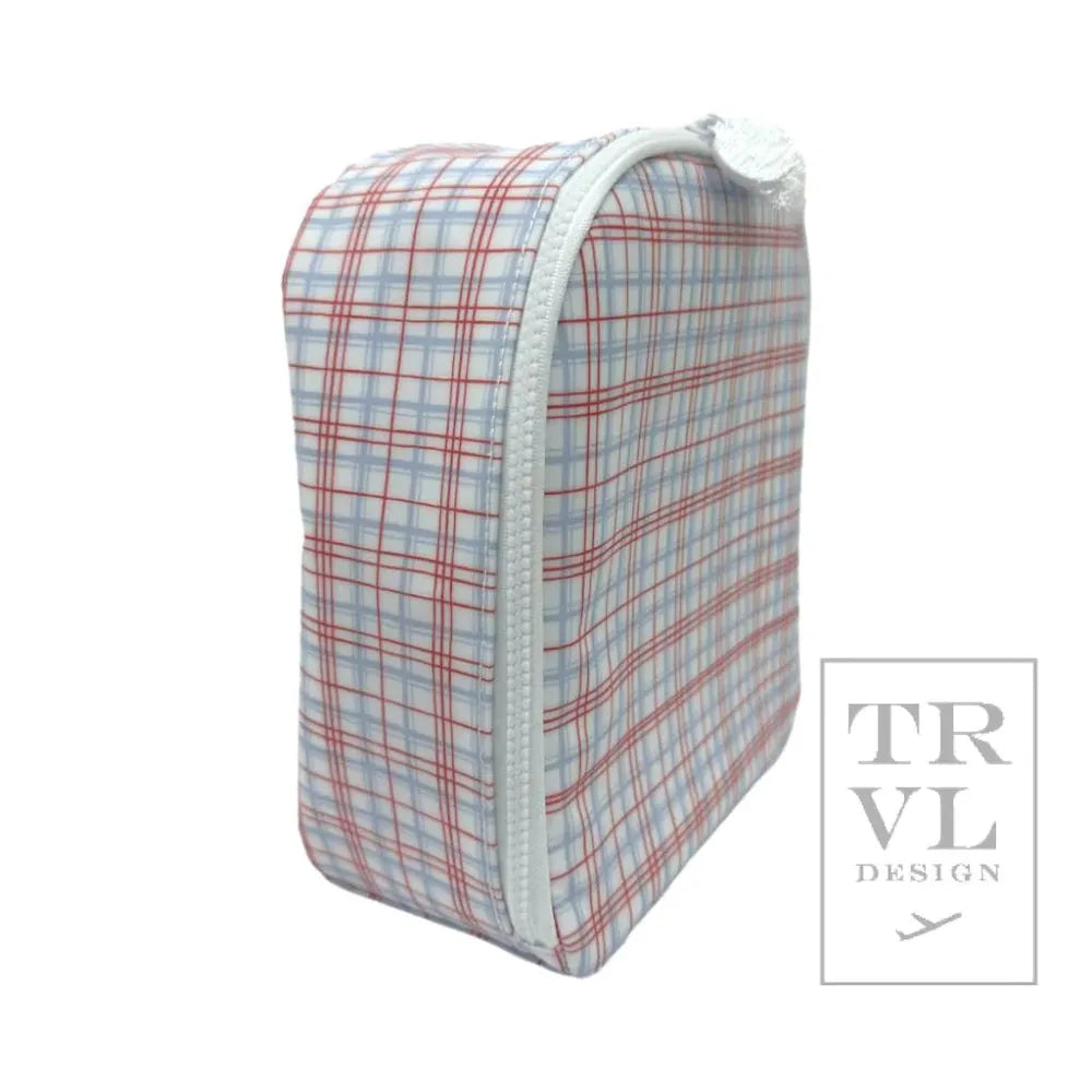 TRVL Design Bring It Lunch Bag - Classic Red Plaid babysupermarket