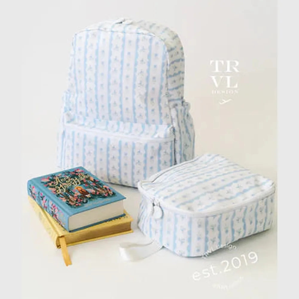 TRVL Design Backpacker - Backpack Ribbon Floral Blue