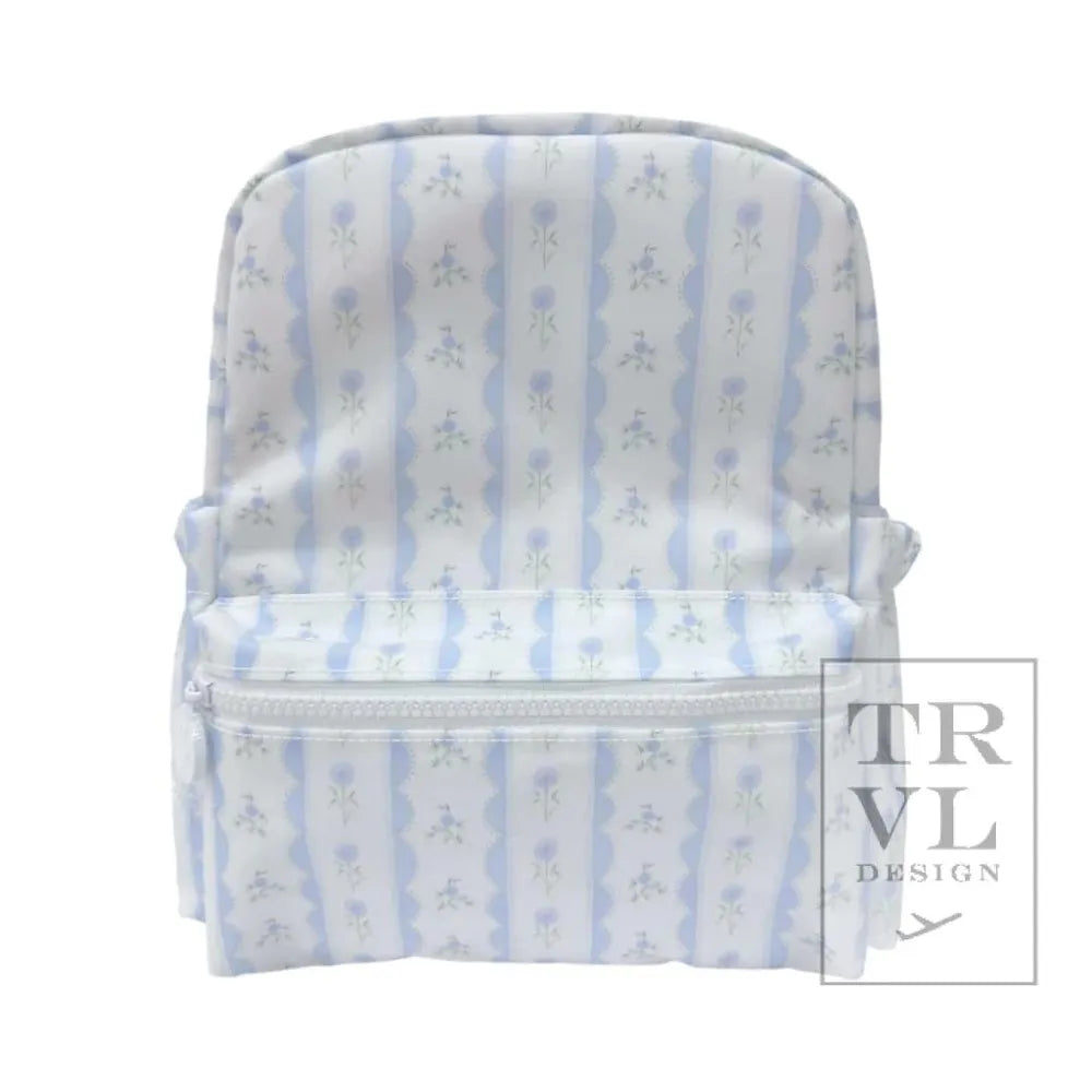 TRVL Design Mini Backer - Ribbon Floral Blue Mini Backpack