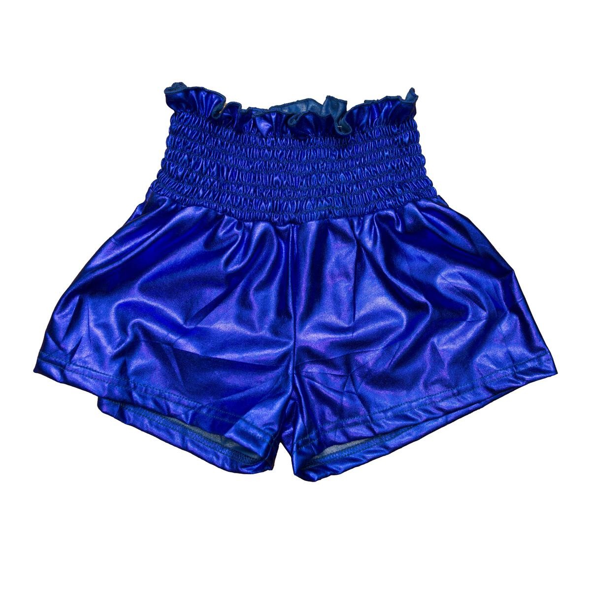 Belle Cher Royal Blue Metallic Swing Shorts