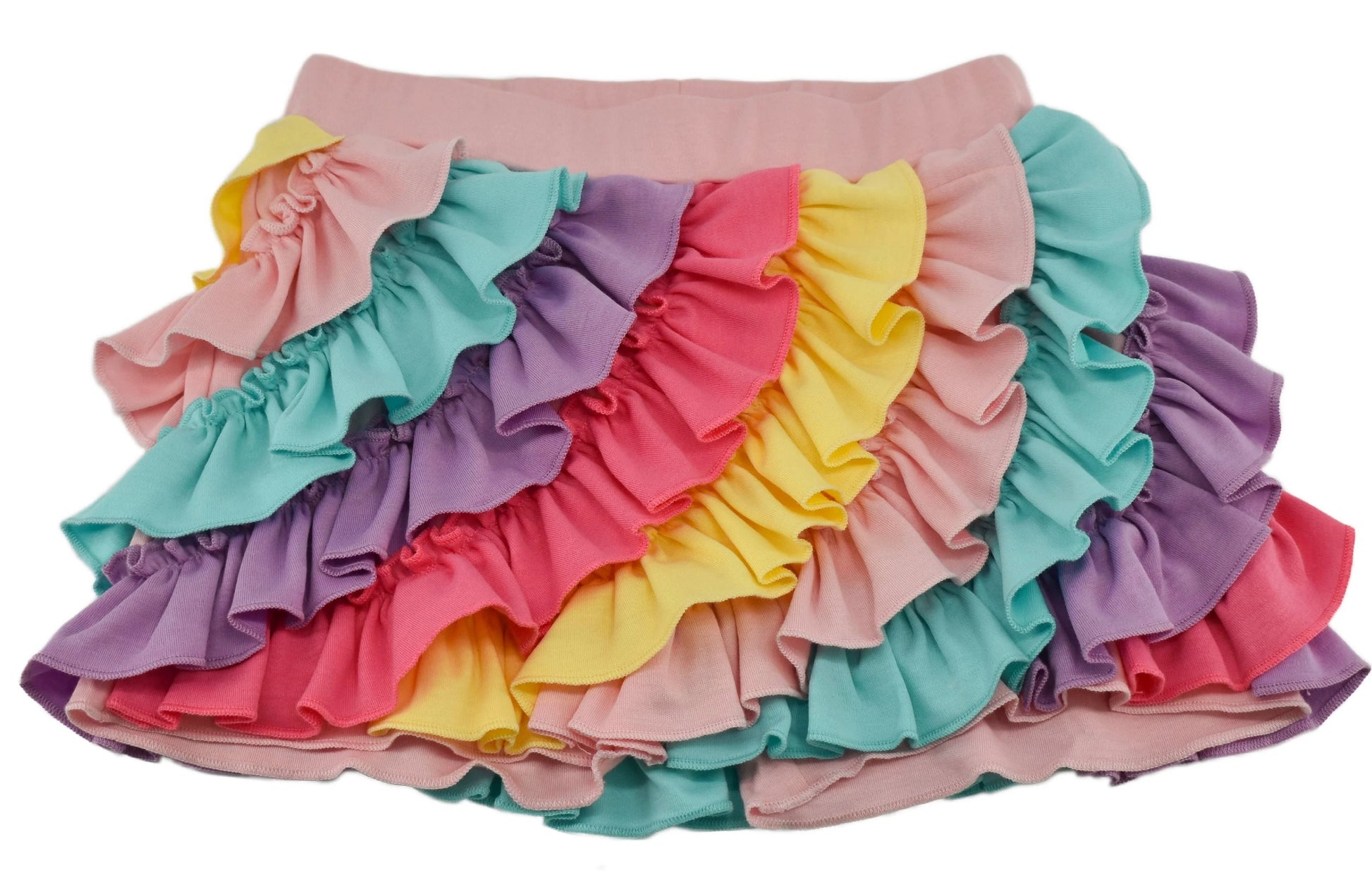 Lemon Loves Lime Rainbow Ruffle Skort