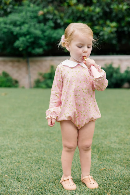 Proper Peony Long Sleeve Bubble - Pink Petal/Soft Pink Floral