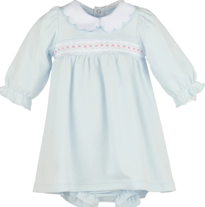 Luli & Me Warm Winter Home Smock Dress