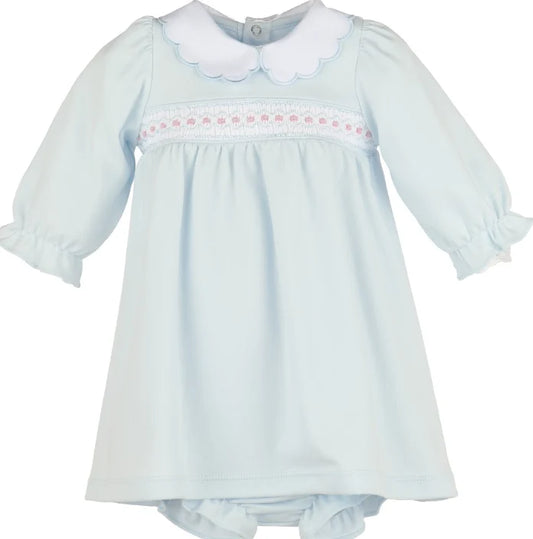 Luli & Me Warm Winter Home Smock Dress