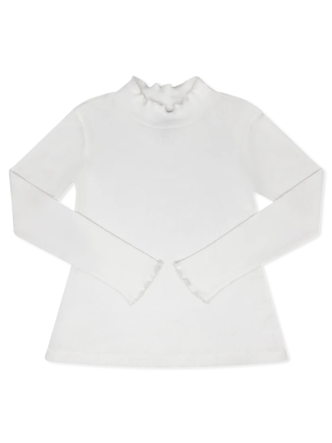 Lullaby SetSet Proper Remi Ribbed Turtleneck - Wells WhiteBabysupermarket