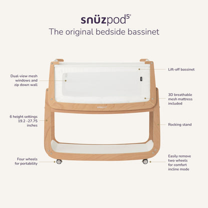 SnüzPod5 Bedside Bassinet