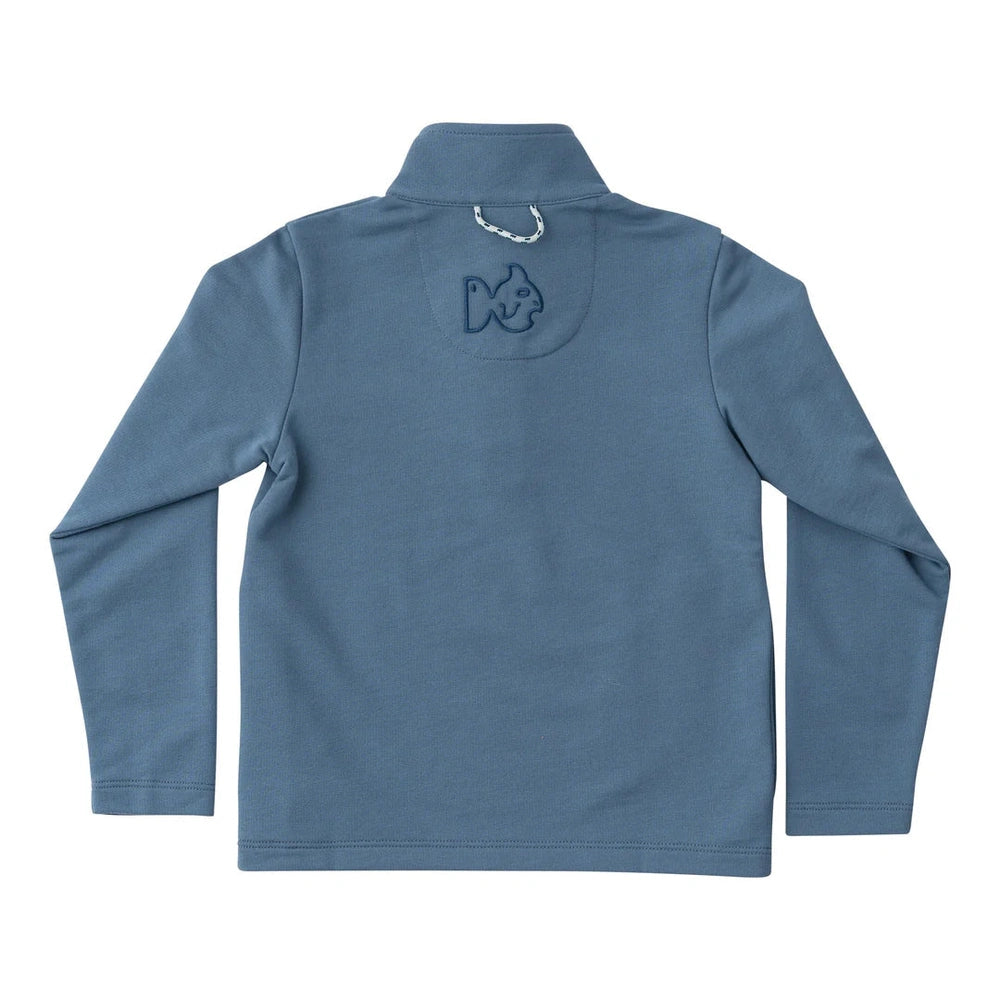 PRODOH Sporty Snap Pullover in Bluefin Blue