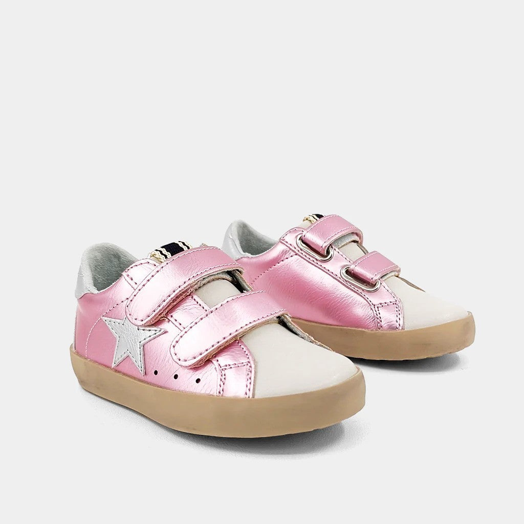 ShuShop Toddlers Sunny Sneaker Metallic Pink