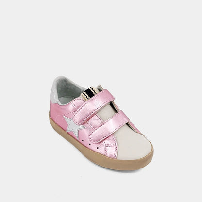 ShuShop Toddlers Sunny Sneaker Metallic Pink