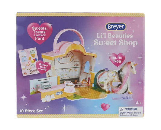 Breyer Li'l Beauties Sweet Shop Unicorn Playset