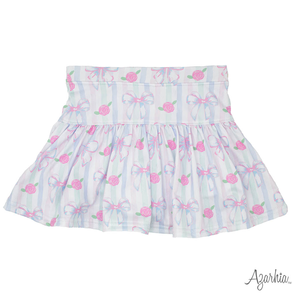 Azarhia Watercolor Bows Skort