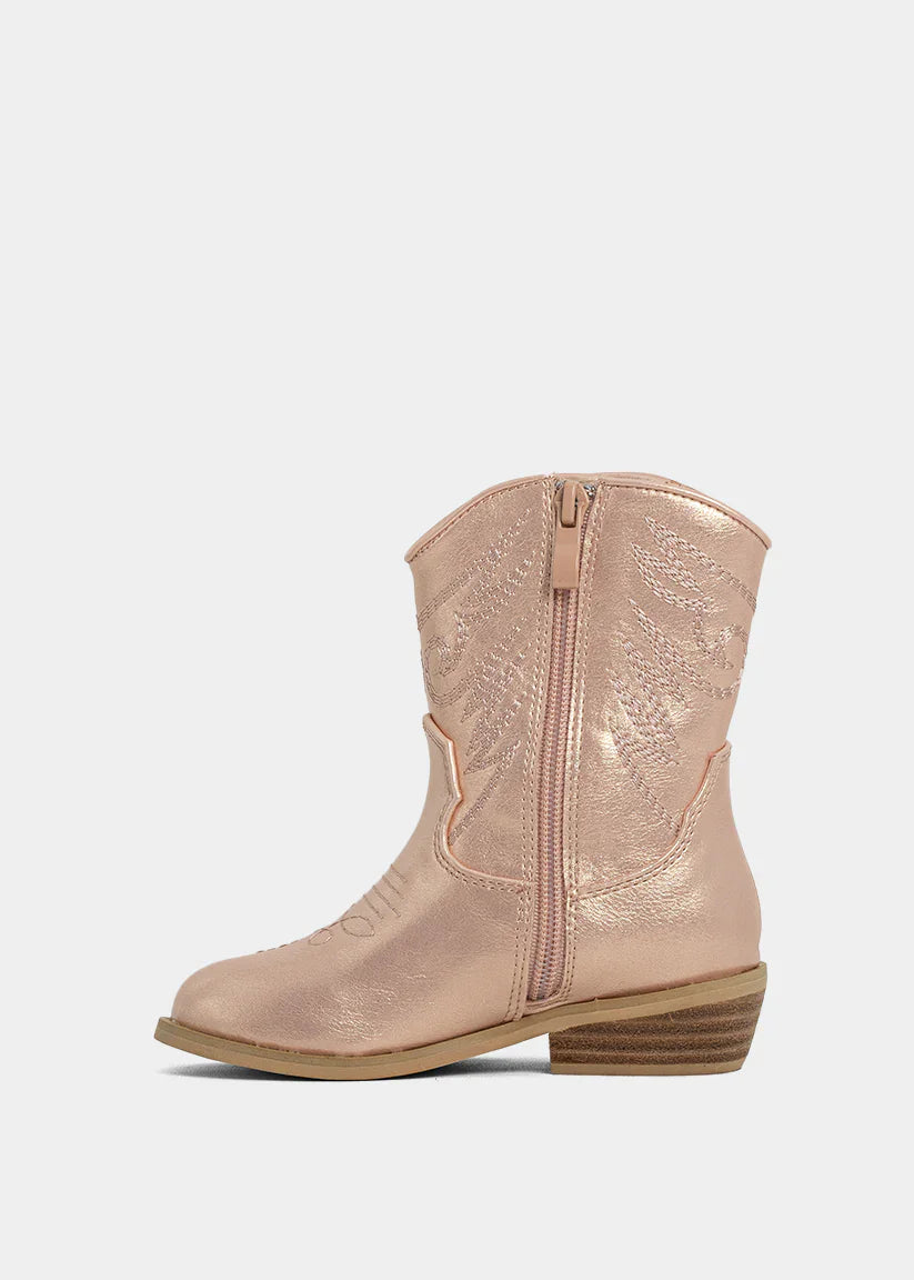 ShuShopShuShop Girls Zahara Mini Boot - Rose GoldBabysupermarket